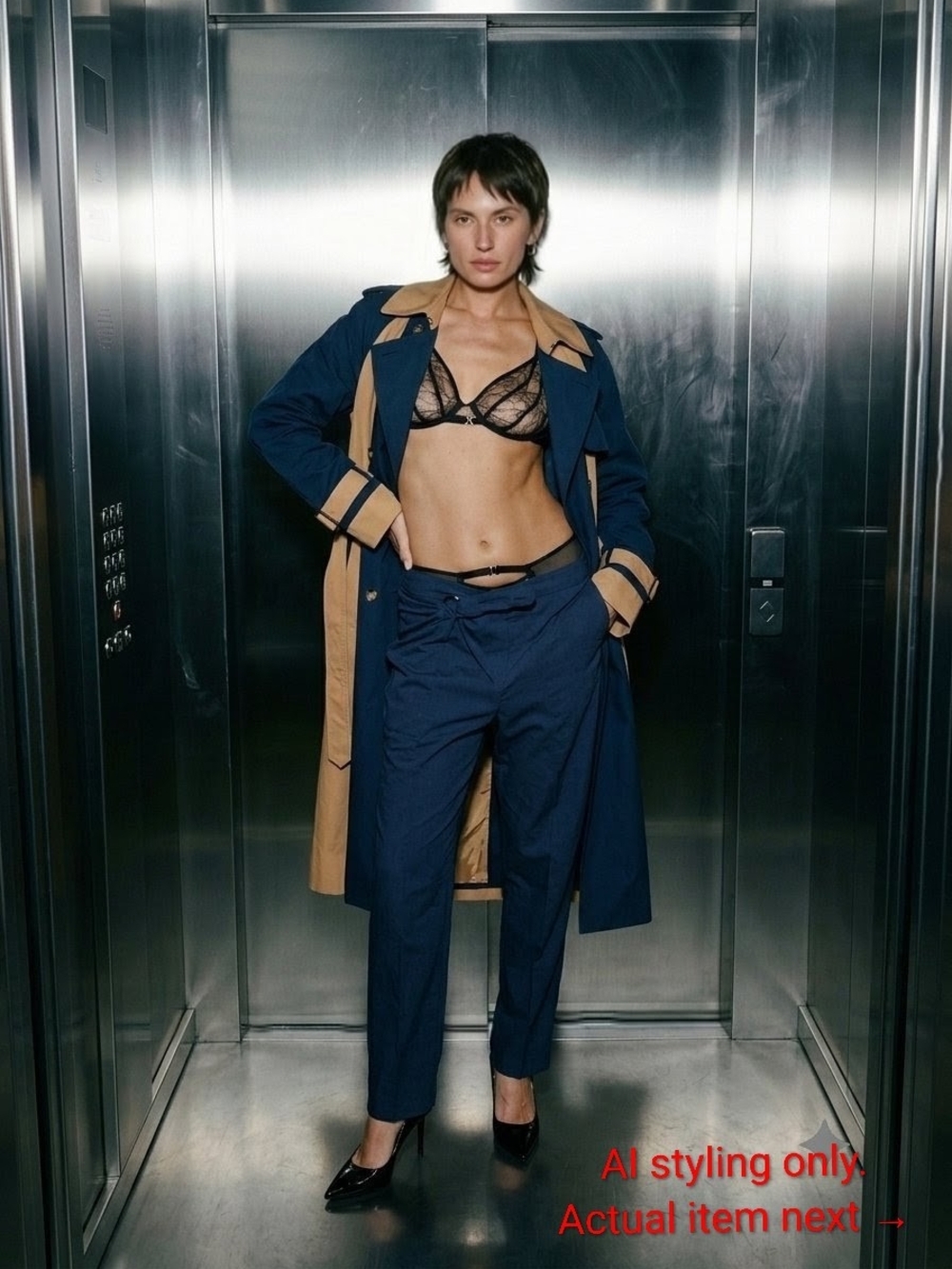 La Ligne x Target Side Stripe Trench Coat